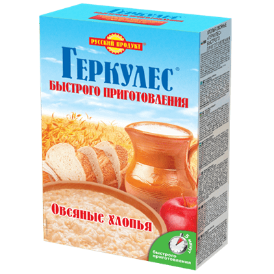 Купить ОВСЯНЫЕ ХЛОПЬЯ РУССКИЙ ПРОДУКТ ГЕРКУЛЕС ТРАДИЦИОННЫЙ 420 Г. с доставкой на дом . Доставка продуктов Тюмень , доставка продуктов в Тюмени , dost