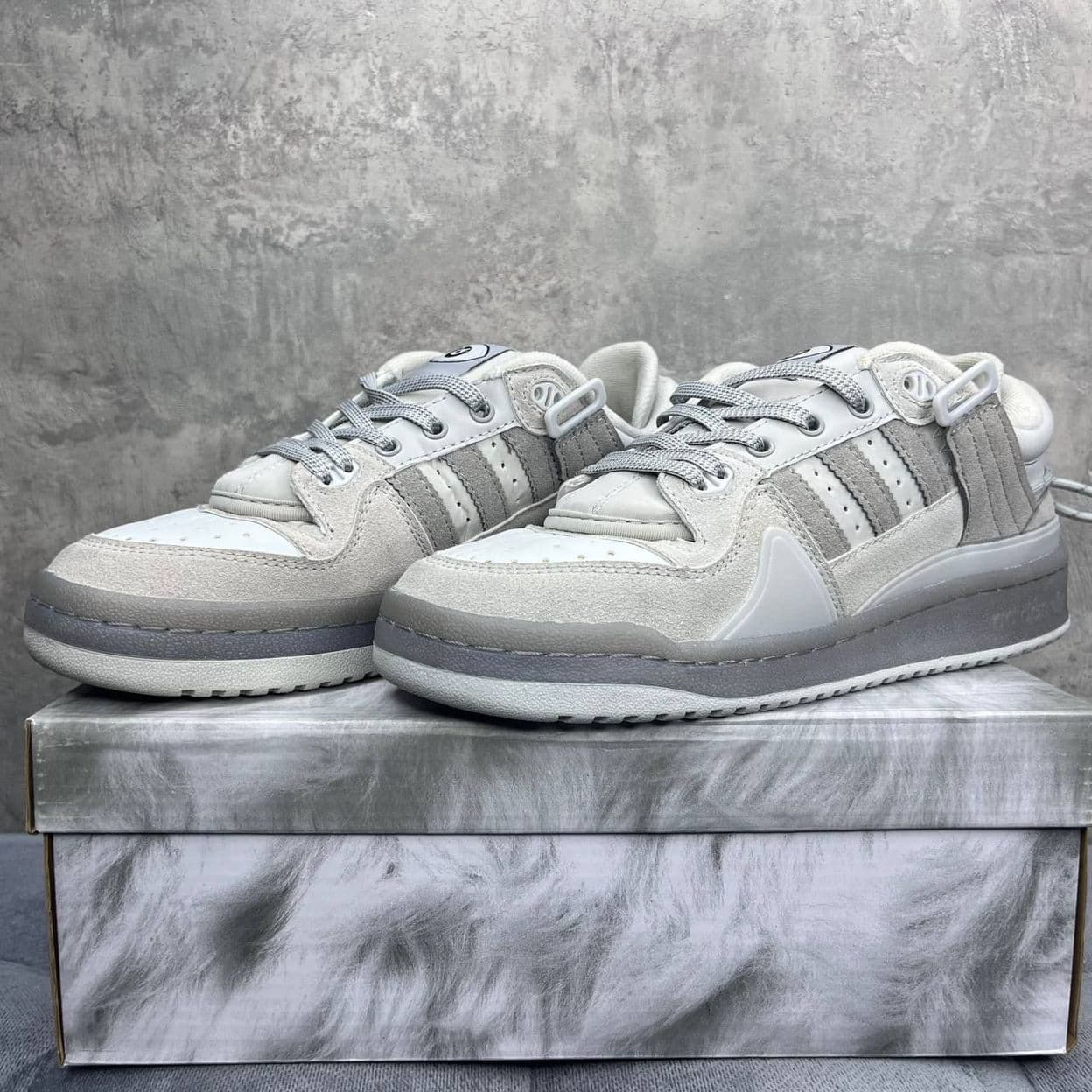 Купить Adidas Forum Bad Bunny Grey