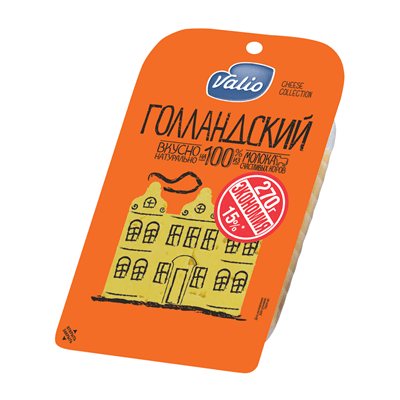 Купить СЫР VALIO ГОЛЛАНДСКИЙ НАРЕЗКА 50% 270 Г. с доставкой на дом . Доставка продуктов Тюмень , доставка продуктов в Тюмени , dostavka-produktov-tyum