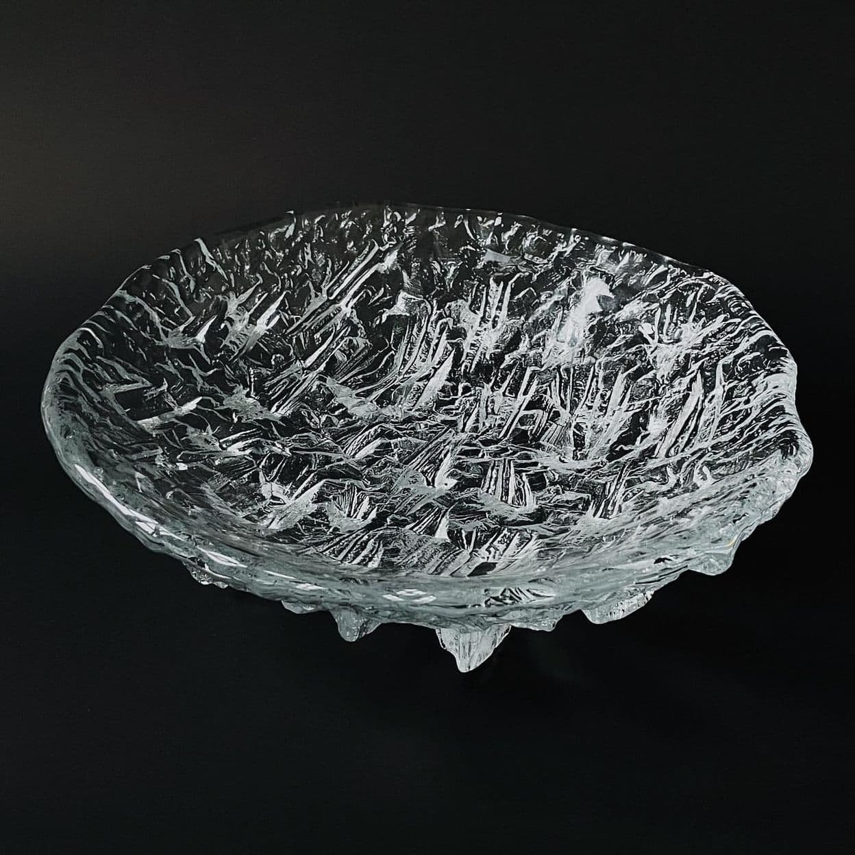 Купить Винтажное стеклянное блюдо