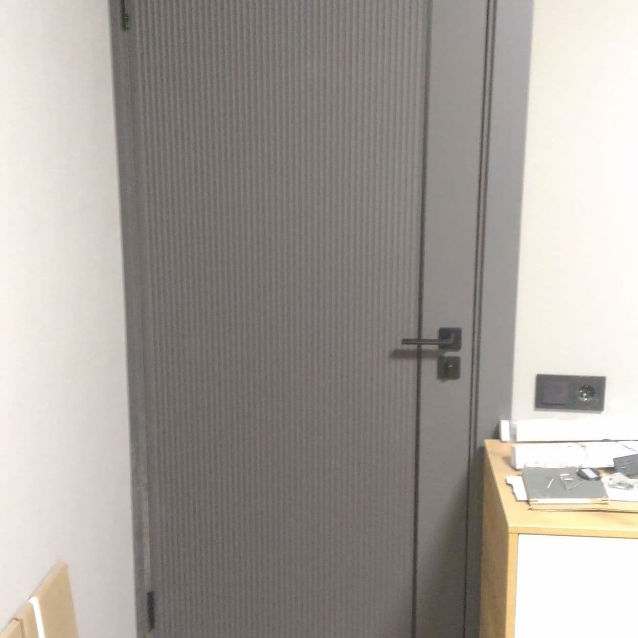 Купить Дверь межкомнатная "F-5", графит софт (полотно)