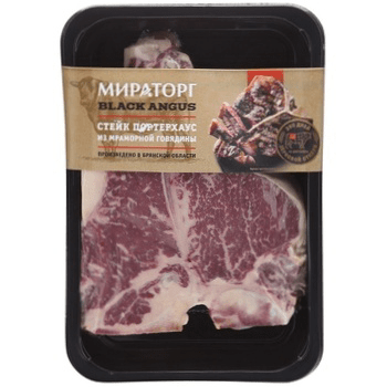 Купить СТЕЙК ПОРТЕРХАУС МИРАТОРГ НА КОСТИ 610 Г. доставка продуктов тюмень . доставка продуктов в тюмени . доставка фруктов тюмень . доставка фруктов 
