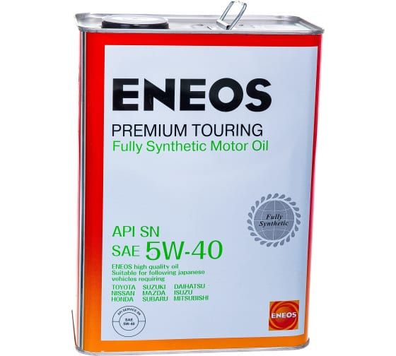 Купить Моторное масло ENEOS Premium Touring SN 5W40 4л