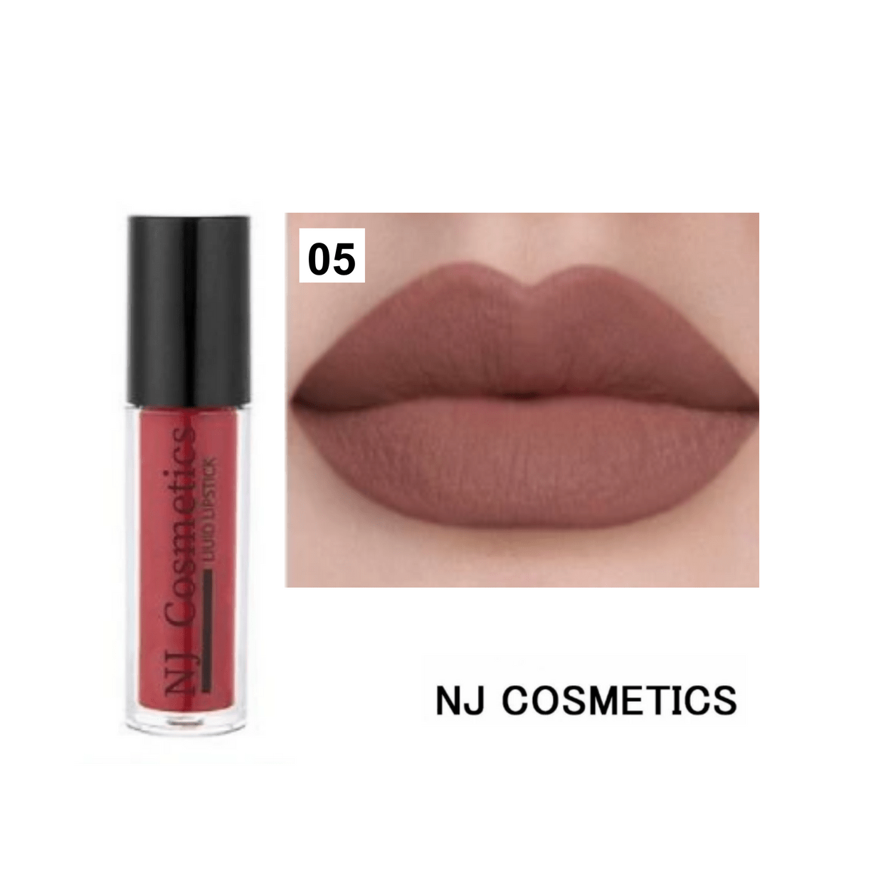 Купить NJ Cosmetics Блеск матовый водостойкий/ тон 05