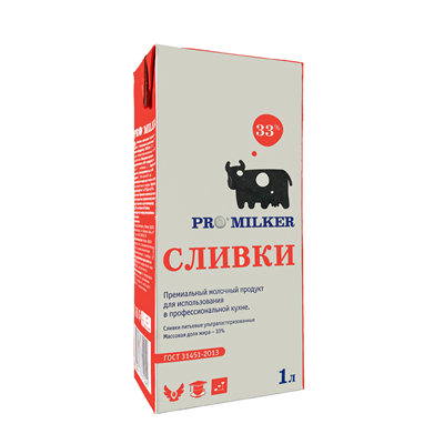 Купить СЛИВКИ 33% PROMILKER 1 Л. доставка продуктов Тюмень . доставка продуктов в Тюмени . доставка фруктов Тюмень . доставка фруктов в Тюмени . доста