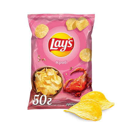 Купить ЧИПСЫ LAY'S КРАБ КАРТОФЕЛЬНЫЕ 50 Г.. с доставкой на дом . Доставка продуктов Тюмень , доставка продуктов в Тюмени , dostavka-produktov-tyumen ,