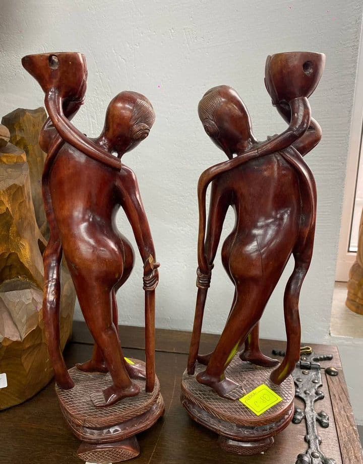 Купить Две деревянные статуэтки в китайском стиле