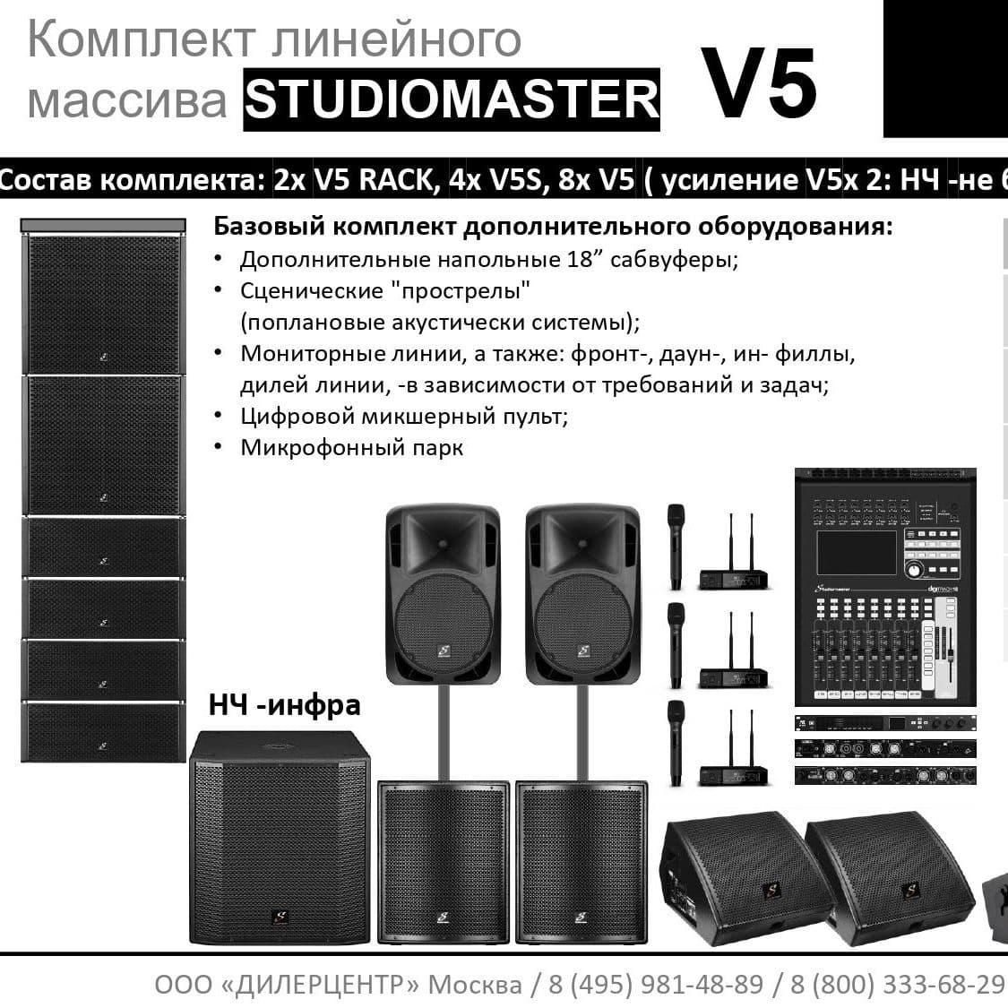 Купить Комплект STUDIOMASTER V5