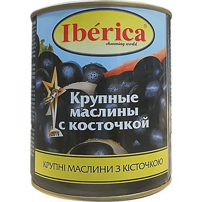 Купить МАСЛИНЫ IBERICA КРУПНЫЕ С КОСТОЧКОЙ 850 Г. доставка продуктов Тюмень . доставка продуктов в Тюмени . доставка фруктов Тюмень . доставка фруктов