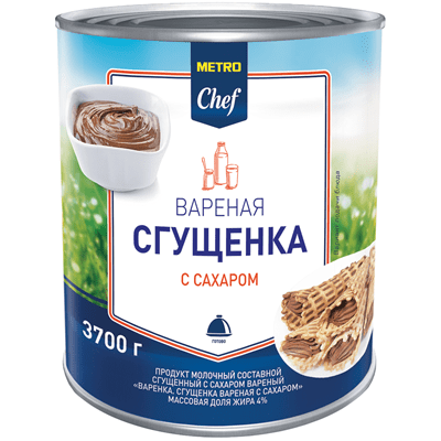 Купить СГУЩЕНКА METRO CHEF ВАРЕНАЯ 3,7 КГ . доставка продуктов тюмень . доставка продуктов в тюмени . доставка фруктов тюмень . доставка фруктов в тюм