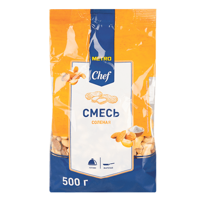 Купить СМЕСЬ СОЛЕНАЯ METRO CHEF С КРЕКЕРОМ 500 Г. доставка продуктов тюмень . доставка продуктов в тюмени . доставка фруктов тюмень . доставка фруктов
