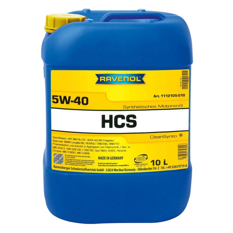 Купить моторное масло ravenol hcs 5w-40