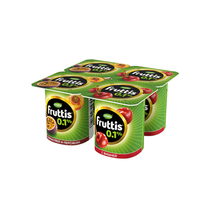 Купить ПРОДУКТ ЙОГУРТНЫЙ FRUTTIS ЛЕГКИЙ ВИШНЯ/ПЕРСИК-МАРАКУЙЯ 0,1% 110 Г. доставка продуктов тюмень . доставка продуктов в тюмени . доставка фруктов т