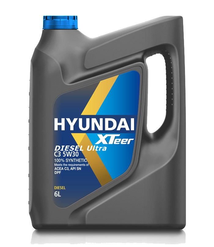 Купить Моторное масло HYUNDAI XTeer D700 C2/C3 5W30 (Diesel Ultra C3 5W30), 6 л