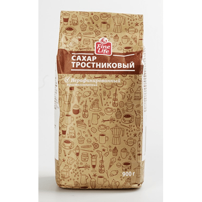 Купить FINE LIFE САХАР КОРИЧНЕВЫЙ КРИСТАЛЛИЧЕСКИЙ 900 Г. с доставкой на дом . Доставка продуктов Тюмень , доставка продуктов в Тюмени , dostavka-produ