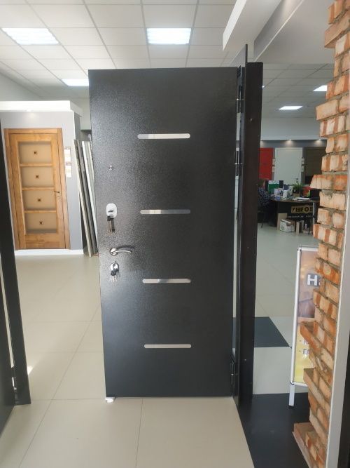 Купить Дверь входная "СТЕЛС белый снег", ЗЕРКАЛО, ЮДМ