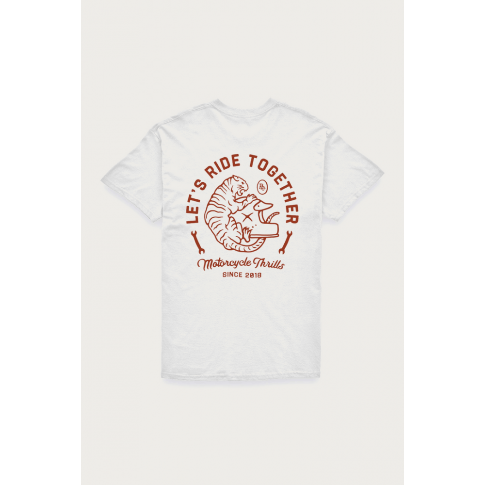 Купить T-SHIRT BROGER TIGER WHITE