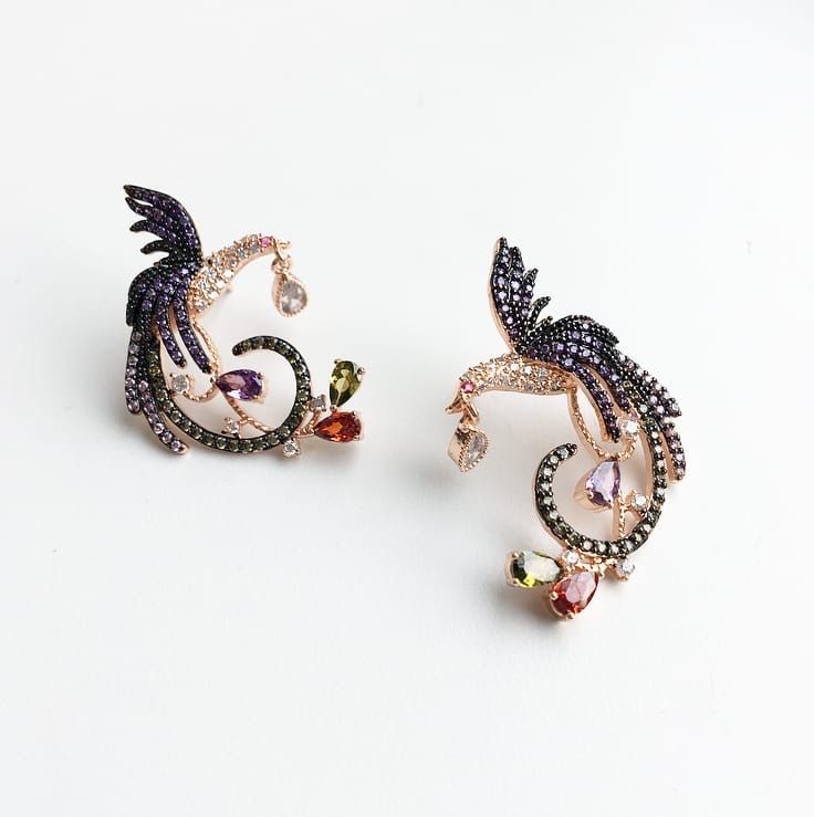 Купить Серьги Жарптица