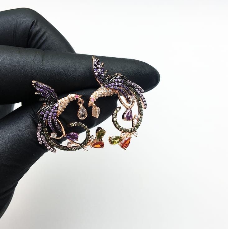 Купить Серьги Жарптица