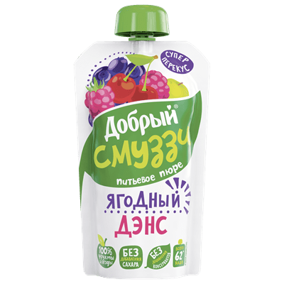 Купить ПЮРЕ ДОБРЫЙ ЯГОДНЫЙ ДЭНС 0.11 Л. доставка продуктов тюмень . доставка продуктов в тюмени . доставка фруктов тюмень . доставка фруктов в тюмени 