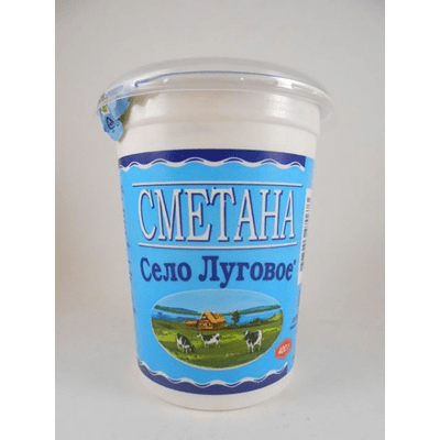Купить СМЕТАНА СЕЛО ЛУГОВОЕ 15% 350 Г. с доставкой на дом . Доставка продуктов Тюмень , доставка продуктов в Тюмени , dostavka-produktov-tyumen , dost