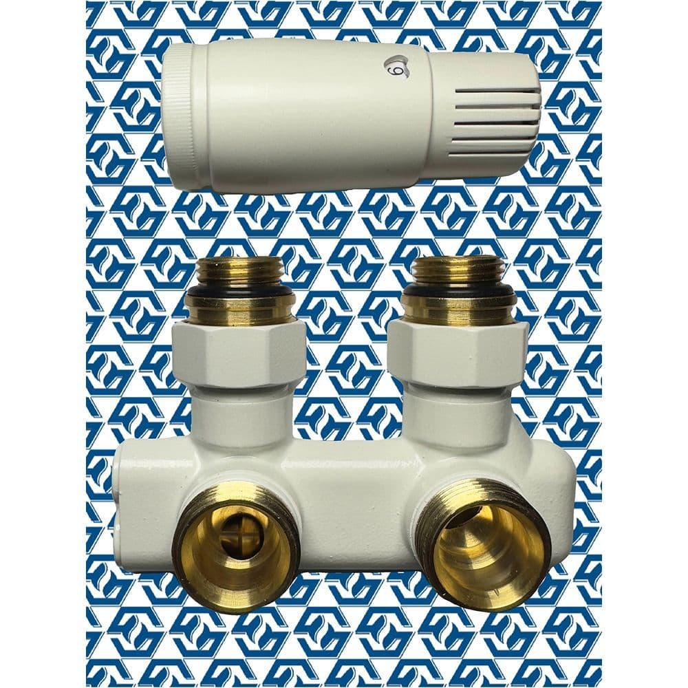 Купить Комплект нижний перекрестный угловой HS Cross ВН3/4 x НР3/4 с термостатической головой