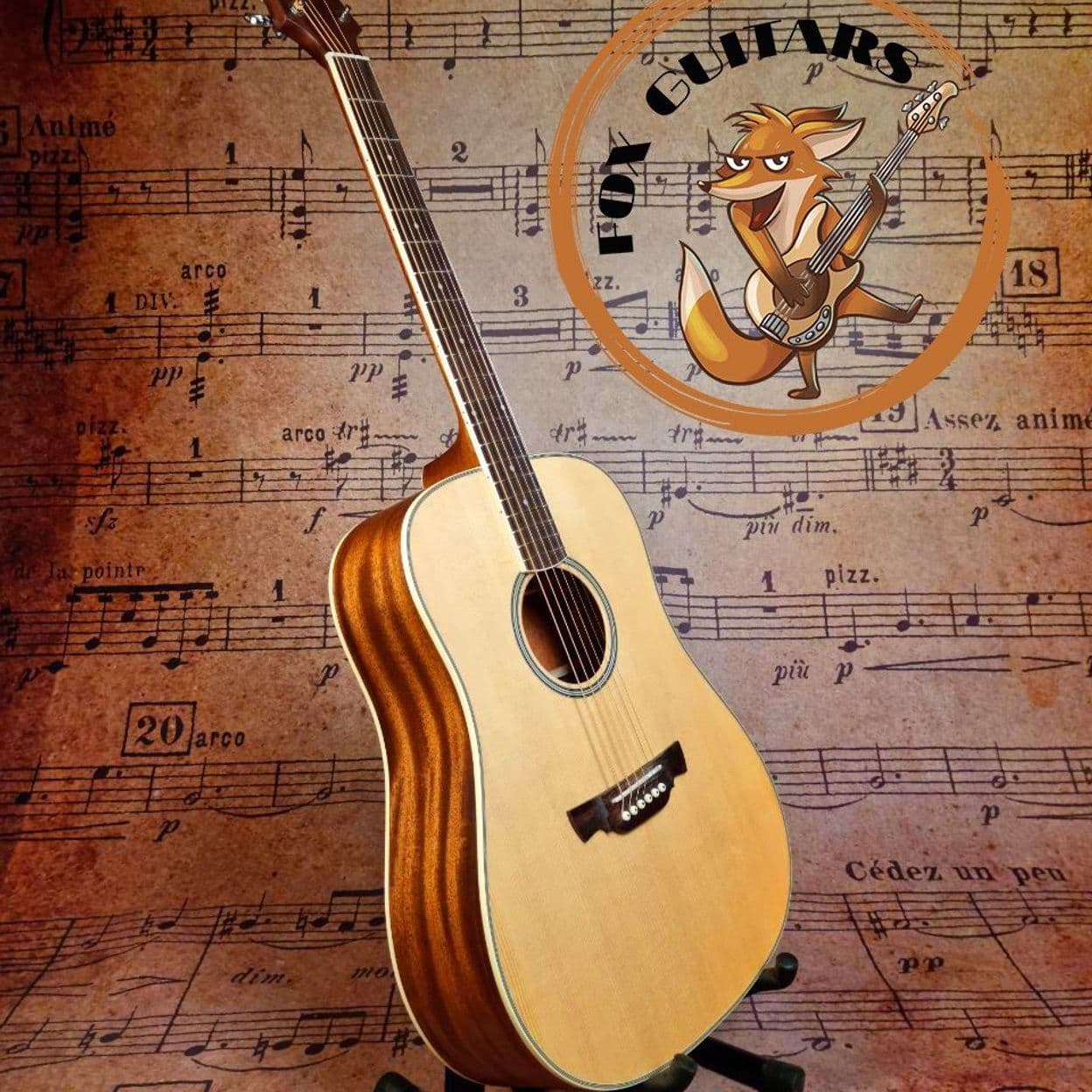 Купить Акустическая гитара из массива Crafter D6 с чехлом