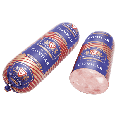 Купить ВЕТЧИНА СОЧНАЯ ОМСКИЙ БЕКОН 1КГ. с доставкой на дом в Тюмени . Доставка продуктов Тюмень , доставка продуктов в Тюмени , dostavka-produktov-tyu