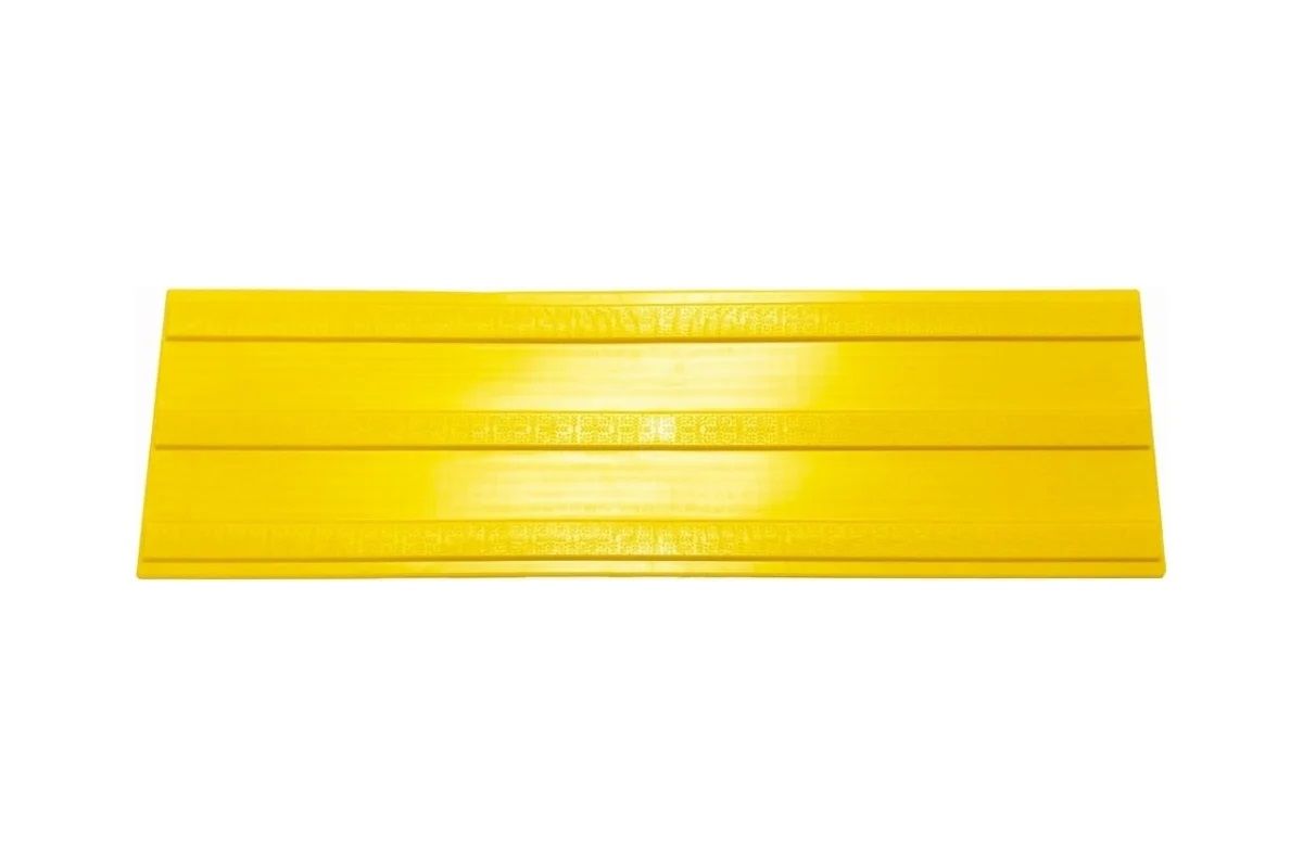 Купить Тактильная полоса ПластФактор продольный риф, ПВХ, 500x150 мм 4630027111722