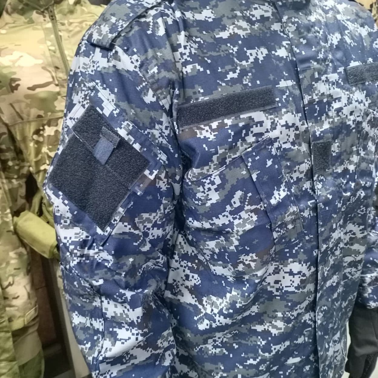 Купить тактический костюм ACU синий пиксель
