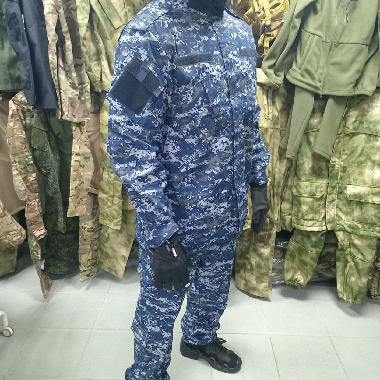 Купить тактический костюм ACU синий пиксель