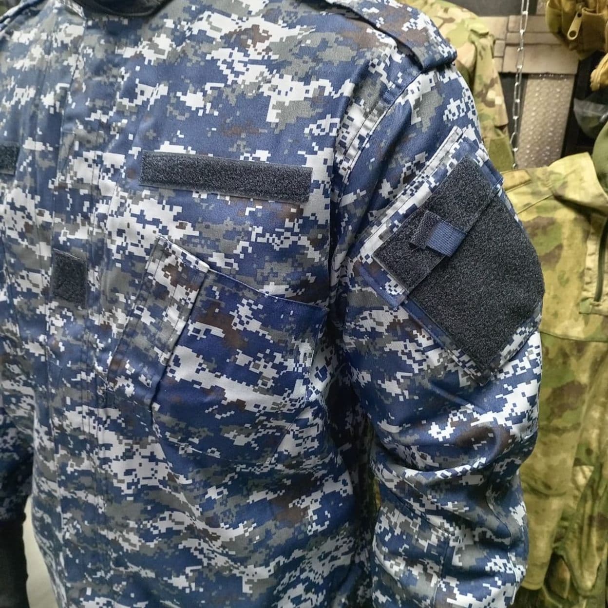 Купить тактический костюм ACU синий пиксель