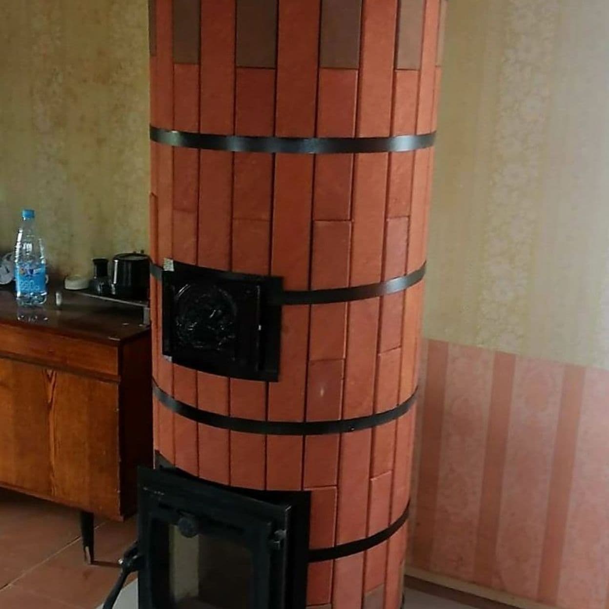 Купить Печь отопительная "ЛАДУШКА" в кирпичной облицовке