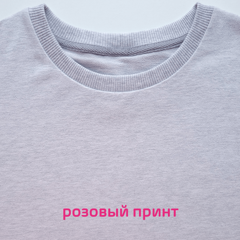 Купить Женская футболка oversize, цвет серый меланж