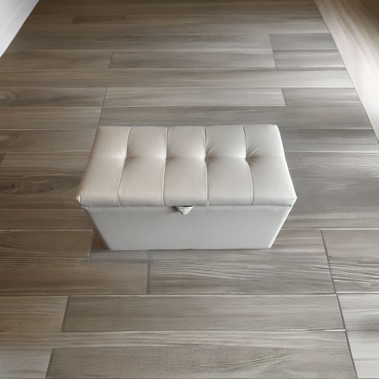 Купить Белая банкетка с ящиком