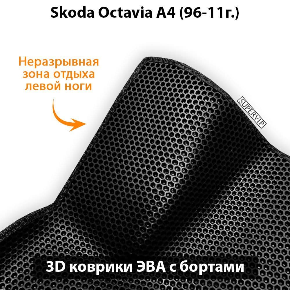 Купить Автоковрики ЭВА с бортами для Skoda Octavia I (A4)