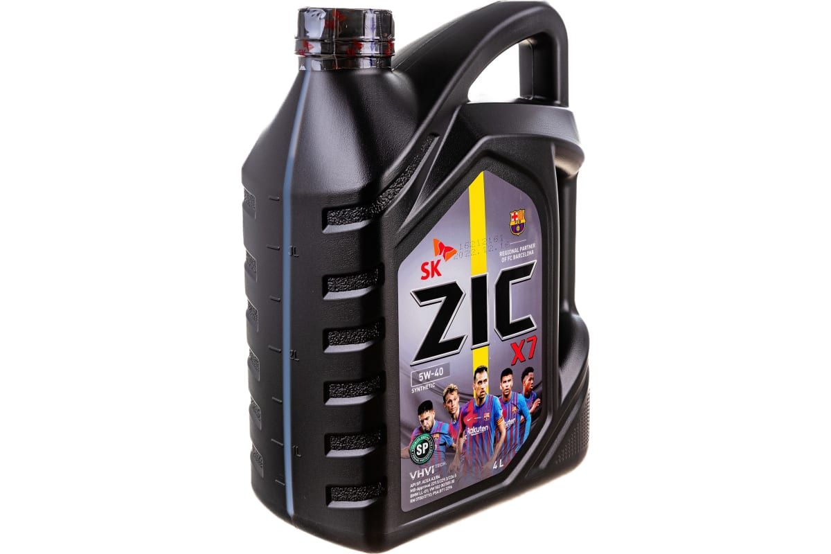 Купить Масло моторное "ZIC" X7, синтетическое, класс вязкости 5W-40, API SP, 4 л. 162662