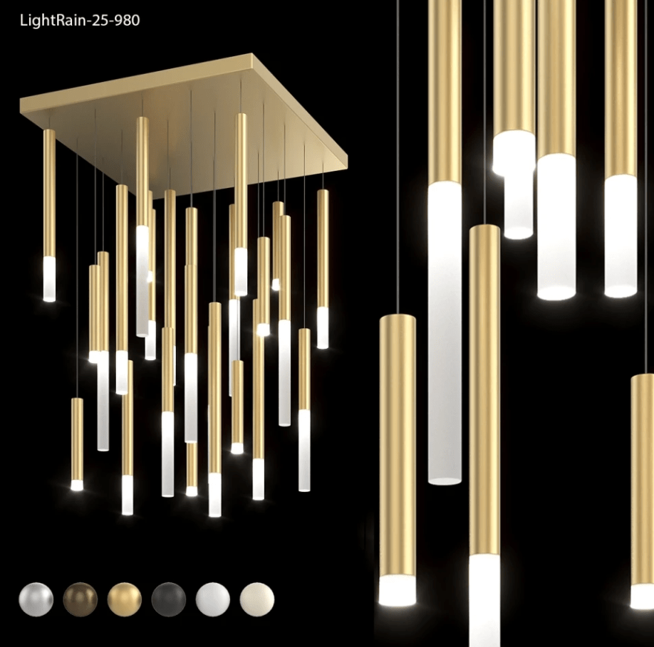 Купить Люстра подвесные цилиндры Integrator LightRain-25