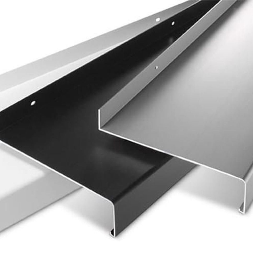 Купить Отливы из оцинкованной стали с полимерным покрытием белого цвета