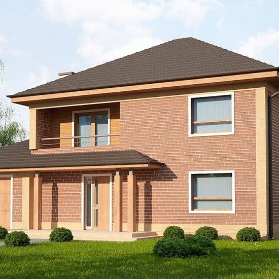 Купить TON HOUSE - 6, Кирпичный дом (222 кв.м)