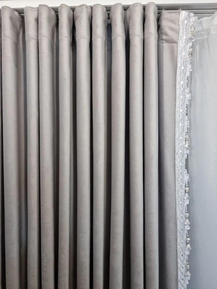 Купить Шторы бархатные с бахромой 200×270