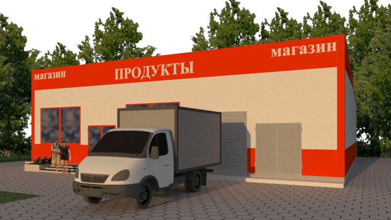 Купить Рабочие чертежи на быстровозводимое здание магазина 12х15м.