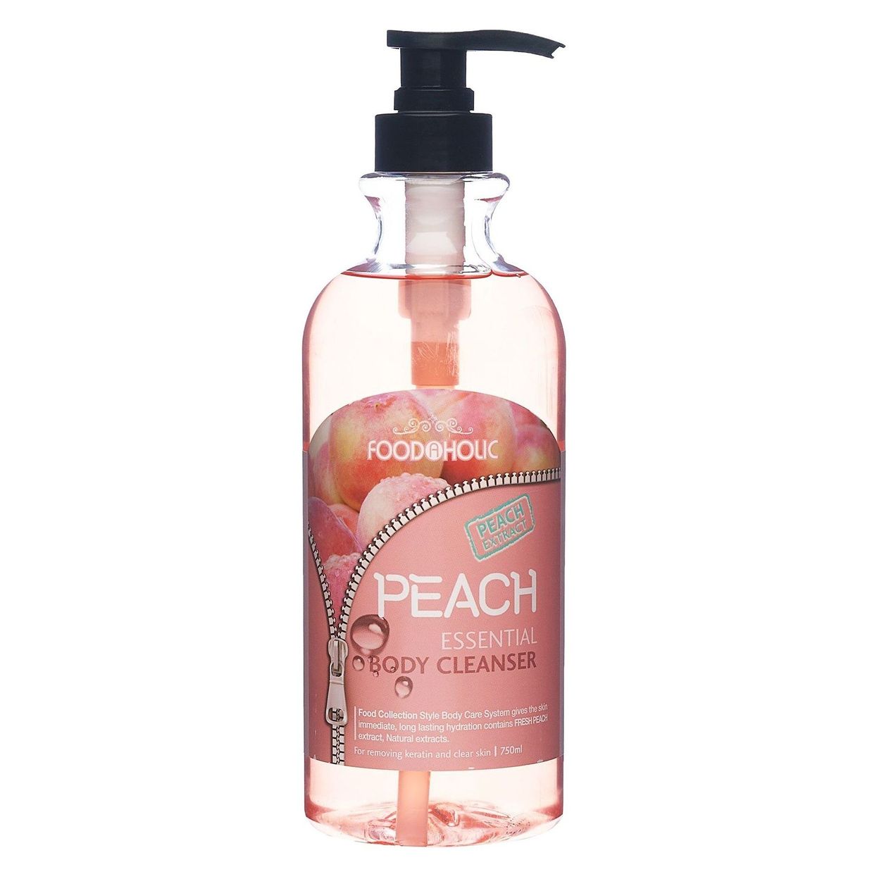 Купить FOODAHOLIC Гель для душа с экстрактом персика 750мл/BODY CLEANSER #PEACH