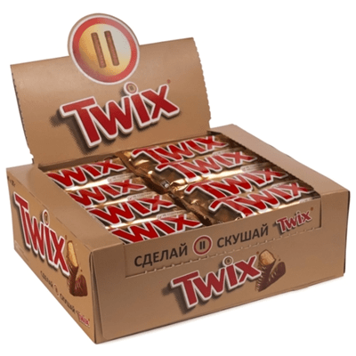 Купить TWIX БАТОНЧИК ШОКОЛАДНЫЙ 55 Г. Х 40 ШТ. доставка продуктов Тюмень . доставка продуктов в Тюмени . доставка фруктов Тюмень . доставка фруктов в 