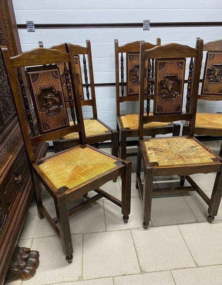 Купить Старинные стулья 6 шт