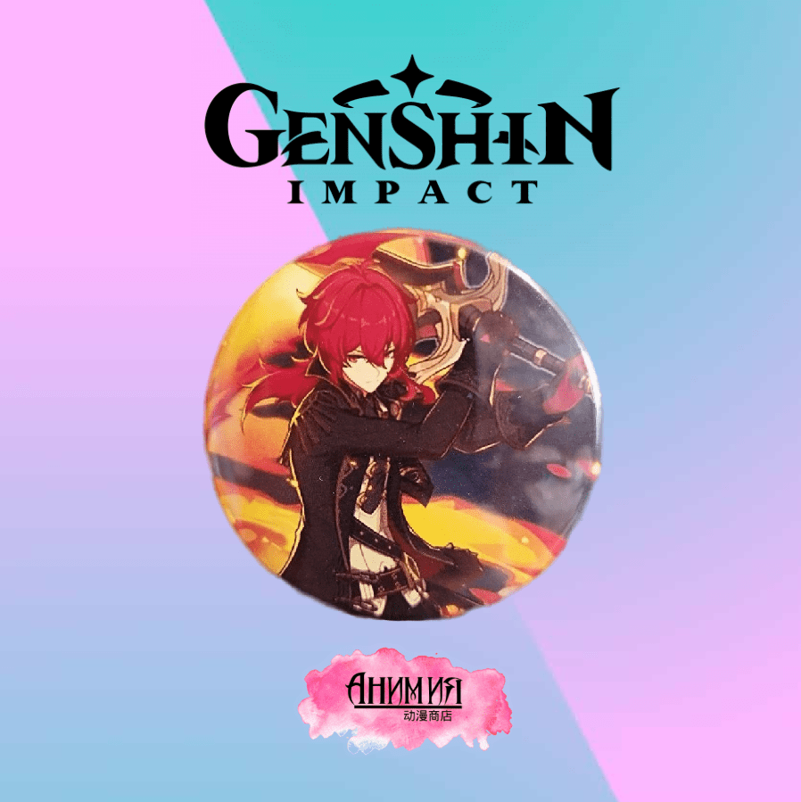 Купить Значок Дилюк Genshin Impact