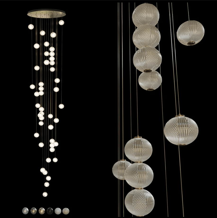 Купить Люстра длинная с шарами Elegant_Light_Balls