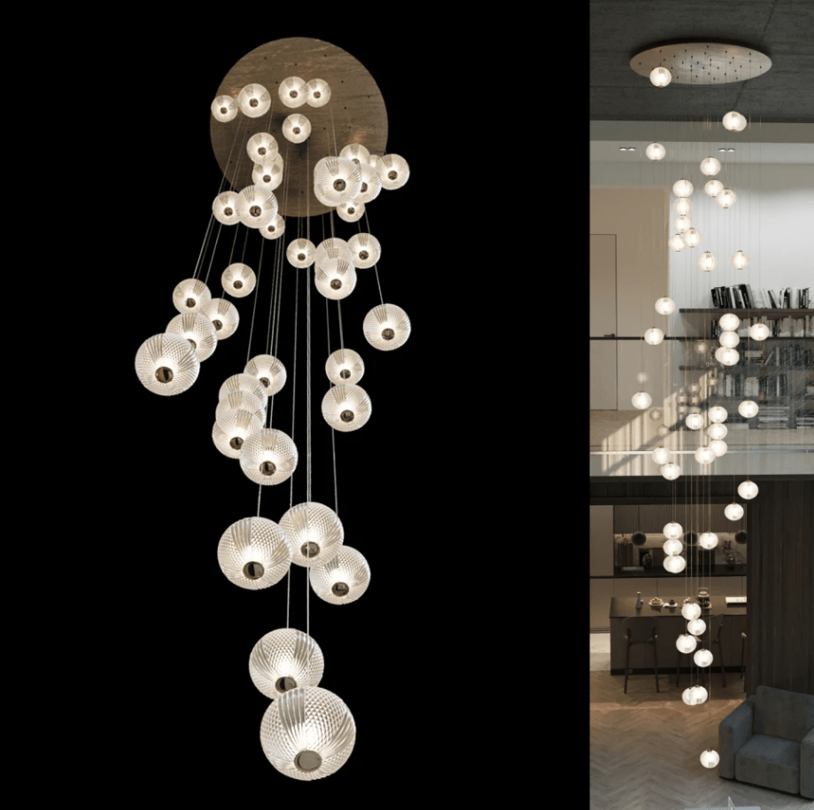 Купить Люстра длинная с шарами Elegant_Light_Balls