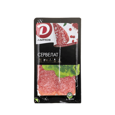 Купить КОЛБАСА ДЫМОВ СЕРВЕЛАТ СЫРОКОПЧЕНАЯ 90 Г. доставка продуктов тюмень . доставка продуктов в тюмени . доставка фруктов тюмень . доставка фруктов 