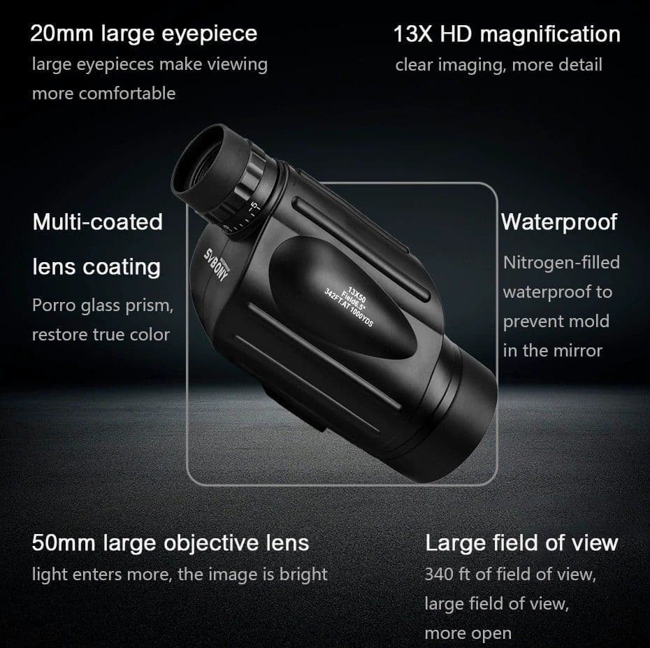Купить Монокуляр Svbony Telescope SV49 13x50